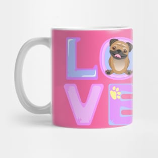 Pug valentine Mug